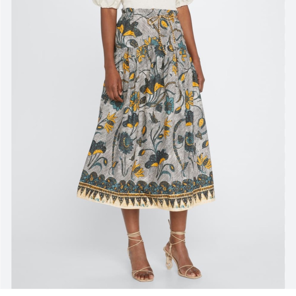 Ulla Johnson Ianna Floral Print Cotton Women's Skirt